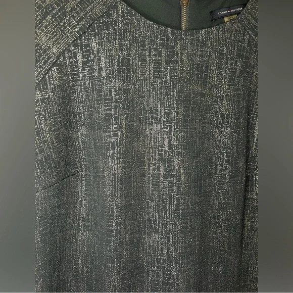Tommy Hilfiger- Navy and Silver Metallic Dress - Size 4 - Picture 2 of 7